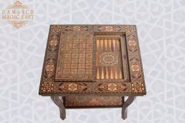 WhatsApp-Image-2022-03-25-at-11.18.39-PM-3 Handmade Wooden chess table, backgammon, poker table /chess board/ Inlaid with Pearl/ board games/ Christmas gift for dad
