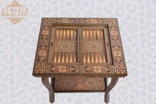 WhatsApp-Image-2022-03-25-at-11.18.39-PM-5 Handmade Wooden chess table, backgammon, poker table /chess board/ Inlaid with Pearl/ board games/ Christmas gift for dad