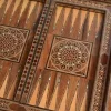 Handmade Wooden chess table, backgammon, poker table /chess board/ Inlaid with Pearl/ board games/ Christmas gift for dad