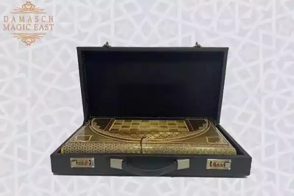 WhatsApp-Image-2022-03-25-at-11.23.21-PM Golden Chess set/ 20" wooden chess board inlaid with copper/backgammon pieces included/ Board games/ luxury Christmas gift for him