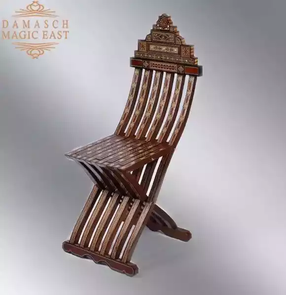 WhatsApp-Image-2022-03-27-at-11.37.10-PM Handmade vintage wooden chair - Artisan's Fold Chair chair - home decor - side chair inlaid with mother of pearl