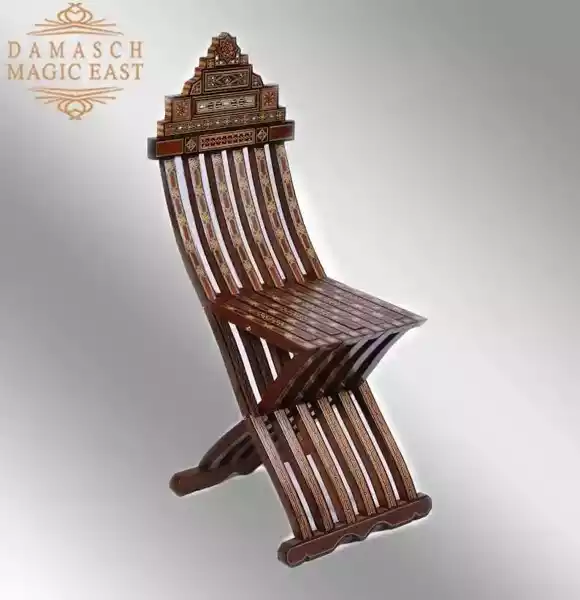 WhatsApp-Image-2022-03-27-at-11.37.11-PM Handmade vintage wooden chair - Artisan's Fold Chair chair - home decor - side chair inlaid with mother of pearl