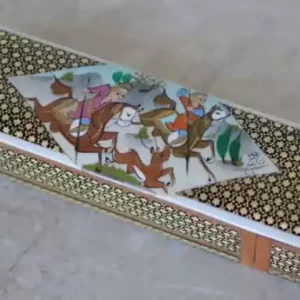 hand painted box / chocolate box/ handmade box/ eid gift / mosaic box inlay with copper /christmas gift/ birthday gift