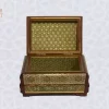 Golden Copper Chocolate Box/ gift box /wooden box/ Home decor /mosaic box inlay with Copper /Christmas Gift/ luxurious gift