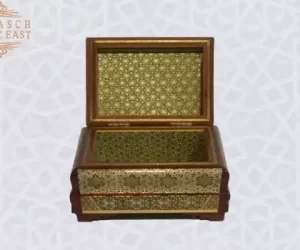 Golden Copper Chocolate Box/ gift box /wooden box/ Home decor /mosaic box inlay with Copper /Christmas Gift/ luxurious gift