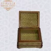 Golden Copper Chocolate Box/ gift box /wooden box/ Home decor /mosaic box inlay with Copper /Christmas Gift/ luxurious gift