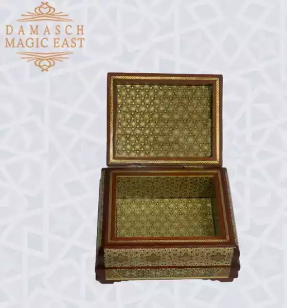 Golden Copper Chocolate Box/ gift box /wooden box/ Home decor /mosaic box inlay with Copper /Christmas Gift/ luxurious gift