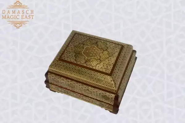Golden Copper Chocolate Box/ gift box /wooden box/ Home decor /mosaic box inlay with Copper /Christmas Gift/ luxurious gift