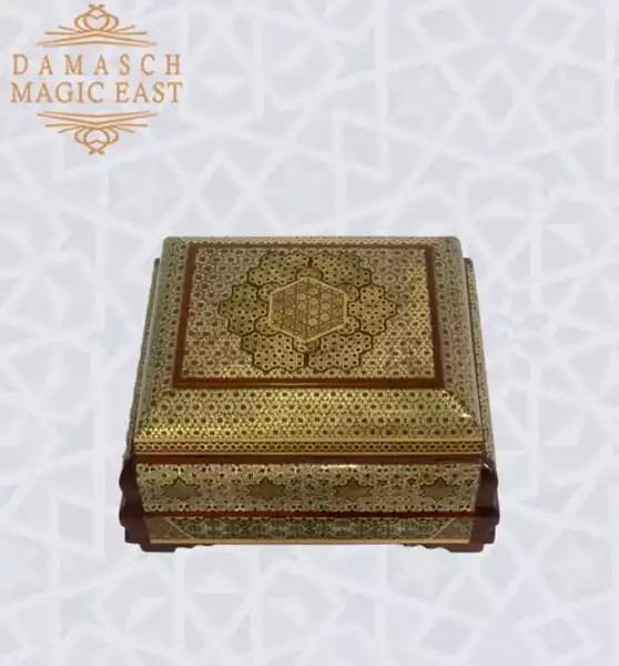 Golden Copper Chocolate Box/ gift box /wooden box/ Home decor /mosaic box inlay with Copper /Christmas Gift/ luxurious gift