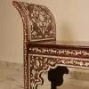 Inlaid with mother of pearl Bench - Hand bench - Handmade - wood seat - home decor - luxurious decor