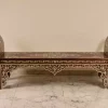 Inlaid with mother of pearl Bench - Hand bench - Handmade - wood seat - home decor - luxurious decor
