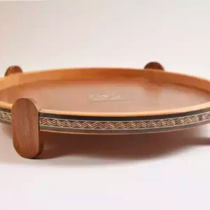 Luxurious wooden tissue box, handmade and inlaid with copper