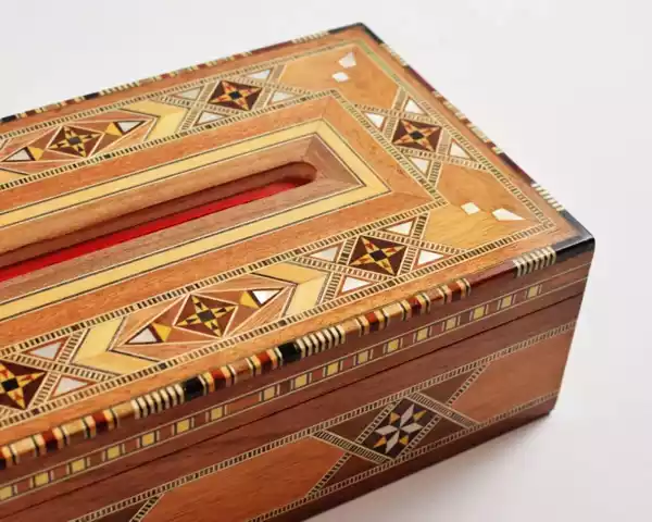 Wooden Tissue Box rectangular tissues box/ Home decor /mosaic box inlay with mother of pearl