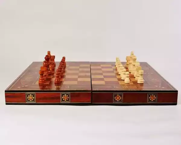 il_794xN.4429748475_jh3e Chess set & Backgammon board, backgammon set amazing quality, wooden inlaid with mother of pearl, board games, Christmas gift Chess board