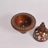 Damascus serving bowl inlaid with mother-of-pearl