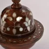 Damascus serving bowl inlaid with mother-of-pearl