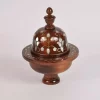 Damascus serving bowl inlaid with mother-of-pearl