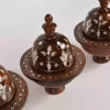 Damascus serving bowl inlaid with mother-of-pearl