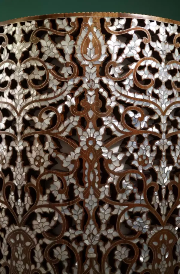 IMG-20240424-WA0014 Diamond set of chairs with a hand-carved table inlaid with natural mother-of-pearl