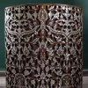 Diamond set of chairs with a hand-carved table inlaid with natural mother-of-pearl