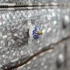 Mirror and console set inlaid with mother-of-pearl from the Taj Collection