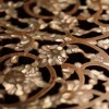Round table carved and inlaid with mother-of-pearl