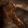 Round table carved and inlaid with mother-of-pearl