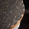 Round table completely inlaid with mother-of-pearl