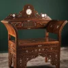 Handmade Set of 3 Chairs with In-Between Table