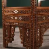 Handmade Set of 3 Chairs with In-Between Table