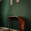 Handmade Modern Console with Mother of Pearl Inlay