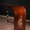 Handmade Modern Console with Mother of Pearl Inlay