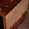 Modern Side Table Set of 2 | Walnut Wood with Mother of Pearl Inlay