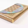 Golden Chess wooden board inlaid with copper/backgammon/ Board games/ luxury gift