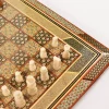 unique royal chessboard handmade from lemon wood and inlaid with copper