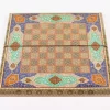 Golden backgammon and Chess / wooden board inlaid with copper / Board games / Gift idea