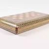 Golden Chess wooden board inlaid with copper/backgammon pieces included/ Board games/ luxury gift