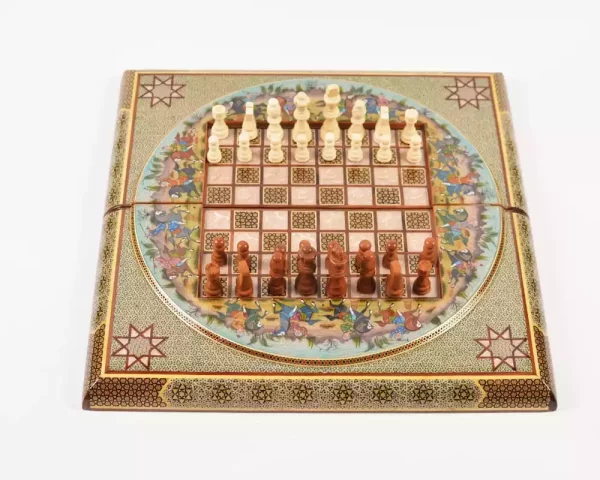 10 Golden Chess wooden board inlaid with copper/backgammon/ Board games/ Great gift