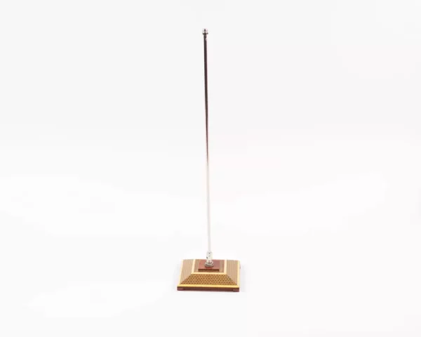 11 A distinctive and luxurious desk set, handcrafted from lemon wood and inlaid with copper