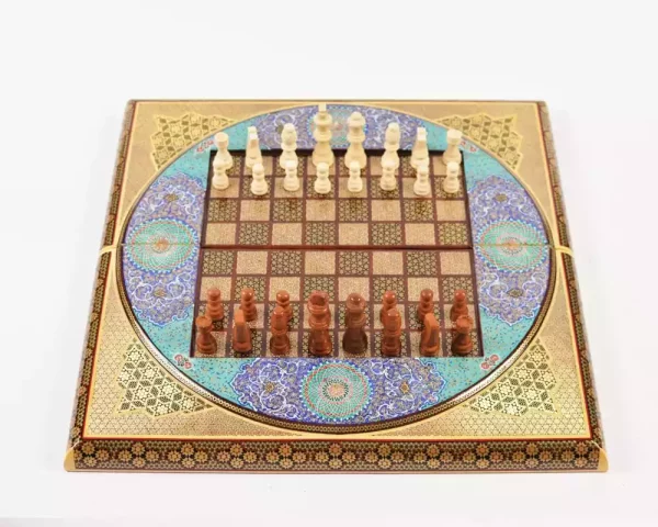 13 Golden Chess wooden board inlaid with copper/backgammon/ Board games/ luxury gift