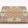Golden backgammon and Chess / wooden board inlaid with copper / Board games / Gift idea