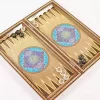 Golden Chess wooden board inlaid with copper/backgammon/ Board games/ luxury gift