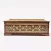 Luxurious wooden box, handcrafted and inlaid with copper