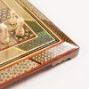 unique royal chessboard handmade from lemon wood and inlaid with copper