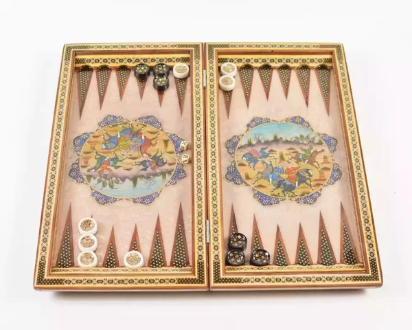 3 Golden Chess wooden board inlaid with copper/backgammon/ Board games/ Great gift