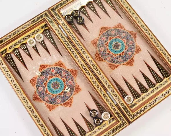 3 Golden Chess wooden board inlaid with copper/backgammon pieces included/ Board games/ luxury gift