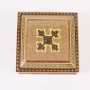 Luxurious handmade wooden box inlaid with copper