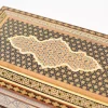 Luxurious wooden box, handcrafted and inlaid with copper