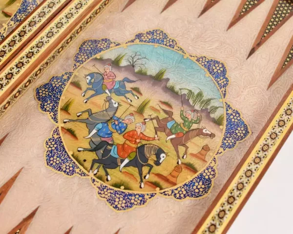 4 Golden Chess wooden board inlaid with copper/backgammon/ Board games/ Great gift