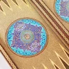Golden Chess wooden board inlaid with copper/backgammon/ Board games/ luxury gift